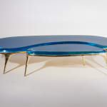 Valentin Loellmann, Brass and Oak Lounge Chair, 2019