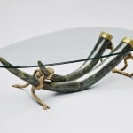 Italo Valenti, Bronze elephant tusk table, 1975