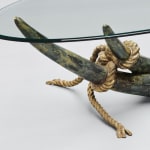 Italo Valenti, Bronze elephant tusk table, 1975