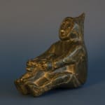 Abraham Nastapoka, Inuk with Fox / Inuk avec renard, ca. 1955