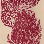 Naoko Matsubara, Woodcut Mandala B 8/25, 1995