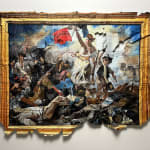 Julio Anaya Cabanding, After Eugène Delacroix. La Libertad guiando al pueblo , 2025
