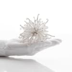 Junko Mori, Silver Organism, Young Fern, 2023