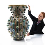 Kate Malone, A Large White Atomic Vase, 2024