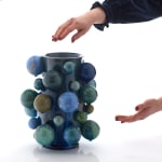Kate Malone, A Blue Atomic Vase, 2024
