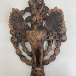 Hervé Yamguen sculpture. Bronze. Historical Cameroonian artist. Abstract figurative. AFIKARIS Gallery. Contemporary African Art in Paris. Cercle Kapsiki. Art genève 2024