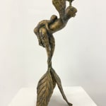 Hervé Yamguen sculpture. Bronze. Historical Cameroonian artist. Abstract figurative. AFIKARIS Gallery. Contemporary African Art in Paris. Cercle Kapsiki.