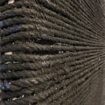 Mouhcine Rahaoui painting. Moroccan Artist. Contemporary African art in Paris. AFIKARIS PARIS. Mixed media (charcoal, wax, glue, plastic, wax, resin) on canvas. Installations. Ready-made.