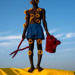 Nana Yaw Oduro photograph. Ghanaian Photographer. Young artist. Contemporary African art in Paris. AFIKARIS Gallery. Figurative photography. Fictional self portraits. Bold colours. Black and white. The Vintage Mason.
