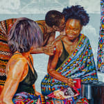 Artwork about cocoa by Jean David Nkot. AFIKARIS Gallery. Contemporary African art in Paris
