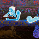 Boluwatife Oyediran. Painter. Contemporary African art. Contemporary figurative painting. Black identity. Black figures portraits. Ghanaian artist. Inverted Blackness.