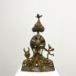 Hervé Yamguen sculpture. Bronze. Historical Cameroonian artist. Abstract figurative. AFIKARIS Gallery. Contemporary African Art in Paris. Cercle Kapsiki.