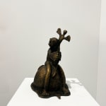 Hervé Yamguen sculpture. Bronze. Historical Cameroonian artist. Abstract figurative. AFIKARIS Gallery. Contemporary African Art in Paris. Cercle Kapsiki.