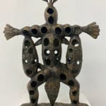 Hervé Yamguen sculpture. Bronze. Historical Cameroonian artist. Abstract figurative. AFIKARIS Gallery. Contemporary African Art in Paris. Cercle Kapsiki.
