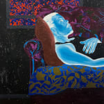 Boluwatife Oyediran. Painter. Contemporary African art. Contemporary figurative painting. Black identity. Black figures portraits. Nigerian artist. Negative process. Oil and Acrylic on canvas.