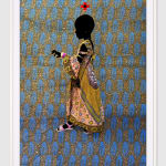 Saidou Dicko photograph. Burkinabè Artist. Contemporary African Art in Paris. AFIKARIS Gallery. Self-taught artist. Painted photography. Echoes to Peulh tradition. Figurative and poetic photography.