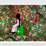 Saidou Dicko photograph. Burkinabè Artist. Contemporary African Art in Paris. AFIKARIS Gallery. Self-taught artist. Painted photography. Echoes to Peulh tradition. Figurative and poetic photography. Contemporary African art. Art Contemporain Africain