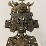 Hervé Yamguen sculpture. Bronze. Historical Cameroonian artist. Abstract figurative. AFIKARIS Gallery. Contemporary African Art in Paris. Cercle Kapsiki.