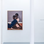 Matthew Eguavoen, Lean on me on view at AFIKARIS Gallery Paris. Contemporary African art