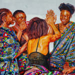 Artwork about cocoa by Jean David Nkot. AFIKARIS Gallery. Contemporary African art in Paris