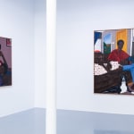 Exhibition of Nigerian figurative painter Matthew Eguavoen at AFIKARIS Gallery. Studio Vanssay