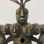 Hervé Yamguen sculpture. Bronze. Historical Cameroonian artist. Abstract figurative. AFIKARIS Gallery. Contemporary African Art in Paris. Cercle Kapsiki.