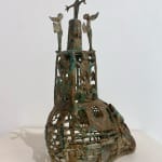 Hervé Yamguen sculpture. Bronze. Historical Cameroonian artist. AFIKARIS Gallery. Contemporary African Art in Paris. Cercle Kapsiki.