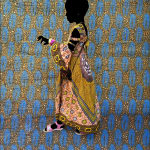 Princess of gold - Saidou Dicko - Contemporary art exhibition Paris - Painted photography