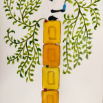 Saïdou Dicko - The waterfall, 2025 - Watercolor painting on paper - Art Geneve