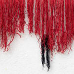 Ange Dakouo. Malian Artist. Contemporary African Art in Paris. AFIKARIS. Wall tapestries. Traditional artisanal techniques. Contemporary conceptual frameworks. Malian culture. Hybridity of techniques. Resilience. Global inequalities. Textile Artworks. Craftsmanship.