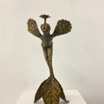 Hervé Yamguen sculpture. Bronze. Historical Cameroonian artist. Abstract figurative. AFIKARIS Gallery. Contemporary African Art in Paris. Cercle Kapsiki.