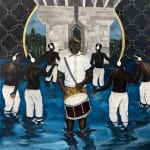 Richard Mensah - Lost of Self - The Drummer, 2023 - 150x120cm