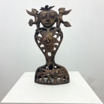 Hervé Yamguen sculpture. Bronze. Historical Cameroonian artist. Abstract figurative. AFIKARIS Gallery. Contemporary African Art in Paris. Cercle Kapsiki.