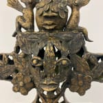 Hervé Yamguen sculpture. Bronze. Historical Cameroonian artist. Abstract figurative. AFIKARIS Gallery. Contemporary African Art in Paris. Cercle Kapsiki.