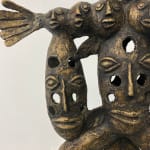 Hervé Yamguen sculpture. Bronze. Historical Cameroonian artist. Abstract figurative. AFIKARIS Gallery. Contemporary African Art in Paris. Cercle Kapsiki.