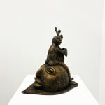 Hervé Yamguen sculpture. Bronze. Historical Cameroonian artist. Abstract figurative. AFIKARIS Gallery. Contemporary African Art in Paris. Cercle Kapsiki.