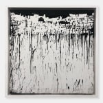 Mouhcine Rahaoui painting. Moroccan Artist. Contemporary African art in Paris. AFIKARIS PARIS. Mixed media (charcoal, wax, glue, plastic, wax, resin) on canvas. Installations. Ready-made. 1-54 London. Art genève 2024