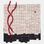 Ange Dakouo. Malian Artist. Contemporary African Art in Paris. AFIKARIS. Wall tapestries. Traditional artisanal techniques. Contemporary conceptual frameworks. Malian culture. Hybridity of techniques. Resilience. Global inequalities. Textile Artworks. Craftsmanship.