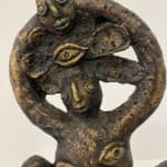 Hervé Yamguen sculpture. Bronze. Historical Cameroonian artist. Abstract figurative. AFIKARIS Gallery. Contemporary African Art in Paris. Cercle Kapsiki.