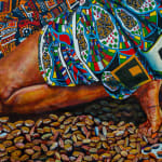Artwork about cocoa by Jean David Nkot. AFIKARIS Gallery. Contemporary African art in Paris