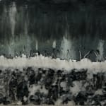 Mouhcine Rahaoui painting. Moroccan Artist. Contemporary African art in Paris. AFIKARIS PARIS. Mixed media (charcoal, wax, glue, plastic, wax, resin) on canvas. Installations. Ready-made. 1-54 London. Art genève 2024