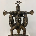 Hervé Yamguen sculpture. Bronze. Historical Cameroonian artist. Abstract figurative. AFIKARIS Gallery. Contemporary African Art in Paris. Cercle Kapsiki.