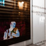Outside of the show Inverted Blackness by Boluwatife Oyediran at AFIKARIS Gallery Paris