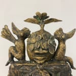 Hervé Yamguen sculpture. Bronze. Historical Cameroonian artist. Abstract figurative. AFIKARIS Gallery. Contemporary African Art in Paris. Cercle Kapsiki.