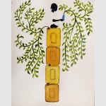 Saïdou Dicko - The waterfall, 2025 - Watercolor painting on paper - Art Geneve