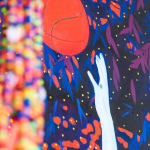 Boluwatife Oyediran. Painter. Contemporary African art. Contemporary figurative painting. Black identity. Black figures portraits. Nigerian artist. American culture. Higher Goals (After Hammons). Negative process.
