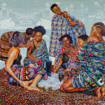 Artwork about cocoa by Jean David Nkot. AFIKARIS Gallery. Contemporary African art in Paris