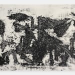 Nasreddine Bennacer. Algerian Artist. Contemporary African Art in Paris. AFIKARIS. Gouache on Japanese paper. Black and White. Between abstraction and figuration. Hybridity of techniques. Quest for identity. Art contemporain africain. Work balances abstraction and figuration, blending hybrid techniques in a quest for identity.