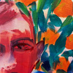 Omar Mahfoudi painting. Moroccan Artist. Contemporary African art in Paris. AFIKARIS Gallery. Acrylic and ink on paper and canvas. Figurative. Abstraction. Cinematic paintings.