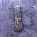 Mouhcine Rahaoui painting. Moroccan Artist. Contemporary African art in Paris. AFIKARIS PARIS. Mixed media (charcoal, wax, glue, plastic, wax, resin) on canvas. Installations. Ready-made.